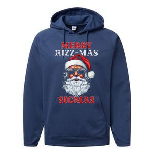 Merry Rizz Mas Sigmas Gen Alpha Middle School Christmas Performance Fleece Hoodie