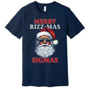 Merry Rizz Mas Sigmas Gen Alpha Middle School Christmas Premium T-Shirt