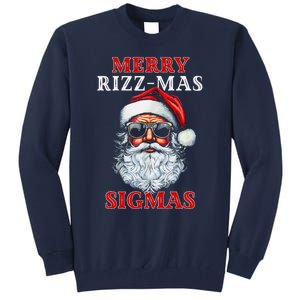 Merry Rizz Mas Sigmas Gen Alpha Middle School Christmas Tall Sweatshirt