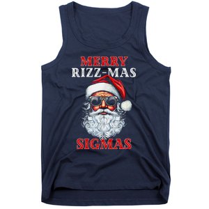 Merry Rizz Mas Sigmas Gen Alpha Middle School Christmas Tank Top