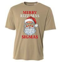 Merry Rizz Mas Sigmas Gen Alpha Middle School Christmas Cooling Performance Crew T-Shirt