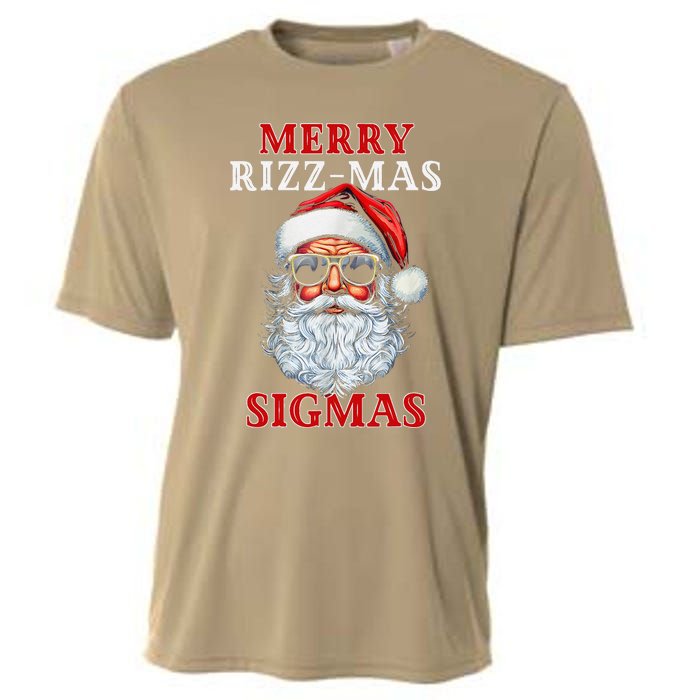 Merry Rizz Mas Sigmas Gen Alpha Middle School Christmas Cooling Performance Crew T-Shirt