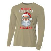 Merry Rizz Mas Sigmas Gen Alpha Middle School Christmas Cooling Performance Long Sleeve Crew