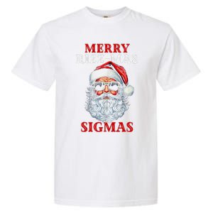 Merry Rizz Mas Sigmas Gen Alpha Middle School Christmas Garment-Dyed Heavyweight T-Shirt