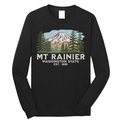 Mount R.A.I.N.I.E.R Mt Vintage Souvenir Long Sleeve Shirt