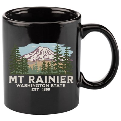 Mount R.A.I.N.I.E.R Mt Vintage Souvenir 11oz C Handle Ceramic Mug