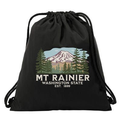 Mount R.A.I.N.I.E.R Mt Vintage Souvenir Drawstring Bag