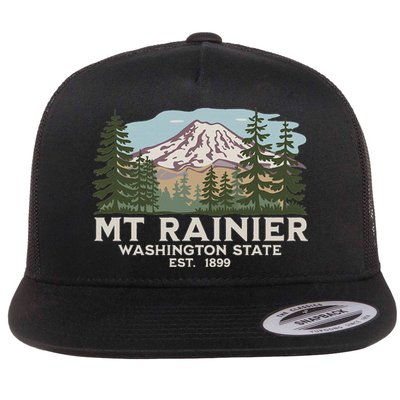 Mount R.A.I.N.I.E.R Mt Vintage Souvenir Flatbill Hat