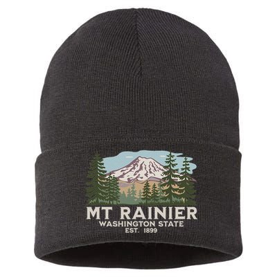 Mount R.A.I.N.I.E.R Mt Vintage Souvenir Sustainable Knit Beanie