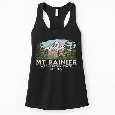 Mount R.A.I.N.I.E.R Mt Vintage Souvenir Womens Tank Top