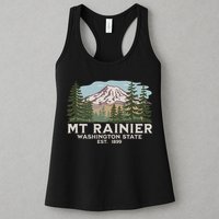 Mount R.A.I.N.I.E.R Mt Vintage Souvenir Womens Tank Top