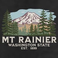 Mount R.A.I.N.I.E.R Mt Vintage Souvenir Trucker Hat