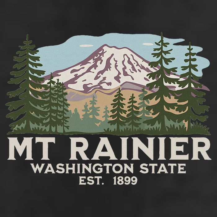 Mount R.A.I.N.I.E.R Mt Vintage Souvenir Trucker Hat