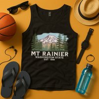 Mount R.A.I.N.I.E.R Mt Vintage Souvenir Tank Top