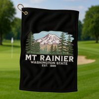 Mount R.A.I.N.I.E.R Mt Vintage Souvenir Golf Towel