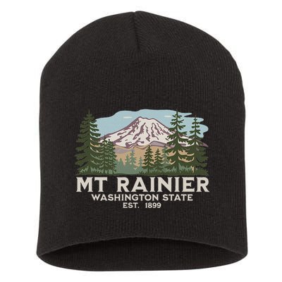 Mount R.A.I.N.I.E.R Mt Vintage Souvenir Short Acrylic Beanie
