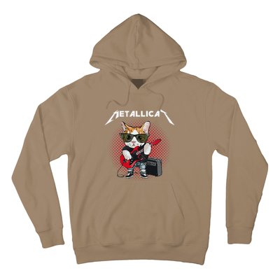 Metallicat Rock Music Funny Parody Cat Lovers Concert Hoodie