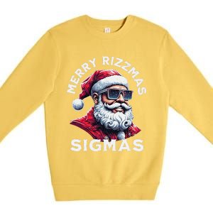 Merry Rizz Mas Sigmas Gen Alpha Middle School Xmas Premium Crewneck Sweatshirt