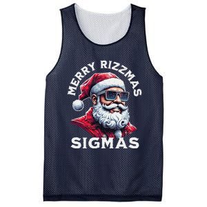 Merry Rizz Mas Sigmas Gen Alpha Middle School Xmas Mesh Reversible Basketball Jersey Tank