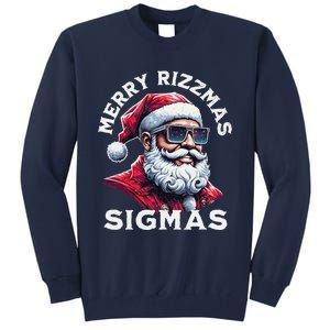 Merry Rizz Mas Sigmas Gen Alpha Middle School Xmas Tall Sweatshirt