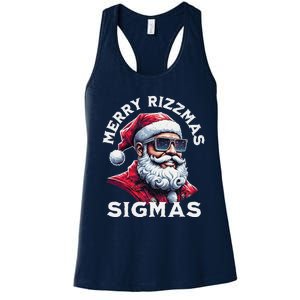 Merry Rizz Mas Sigmas Gen Alpha Middle School Xmas Women's Racerback Tank