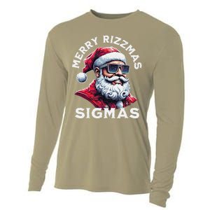 Merry Rizz Mas Sigmas Gen Alpha Middle School Xmas Cooling Performance Long Sleeve Crew