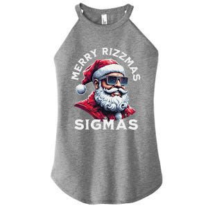 Merry Rizz Mas Sigmas Gen Alpha Middle School Xmas Women's Perfect Tri Rocker Tank