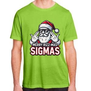 Merry Rizz Mas Sigmas Gen Alpha Middle School Christmas Adult ChromaSoft Performance T-Shirt