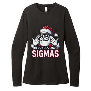 Merry Rizz Mas Sigmas Gen Alpha Middle School Christmas Womens CVC Long Sleeve Shirt