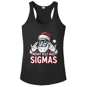 Merry Rizz Mas Sigmas Gen Alpha Middle School Christmas Ladies PosiCharge Competitor Racerback Tank