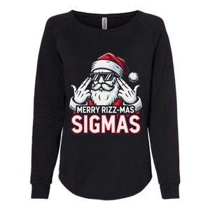 Merry Rizz Mas Sigmas Gen Alpha Middle School Christmas Womens California Wash Sweatshirt