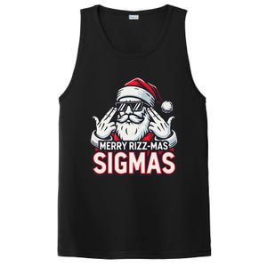 Merry Rizz Mas Sigmas Gen Alpha Middle School Christmas PosiCharge Competitor Tank