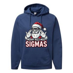 Merry Rizz Mas Sigmas Gen Alpha Middle School Christmas Performance Fleece Hoodie