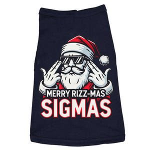 Merry Rizz Mas Sigmas Gen Alpha Middle School Christmas Doggie Tank