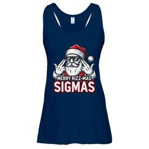 Merry Rizz Mas Sigmas Gen Alpha Middle School Christmas Ladies Essential Flowy Tank