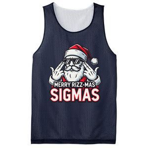 Merry Rizz Mas Sigmas Gen Alpha Middle School Christmas Mesh Reversible Basketball Jersey Tank