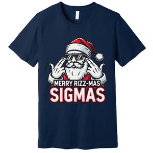 Merry Rizz Mas Sigmas Gen Alpha Middle School Christmas Premium T-Shirt