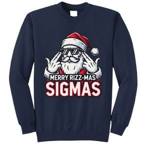 Merry Rizz Mas Sigmas Gen Alpha Middle School Christmas Tall Sweatshirt