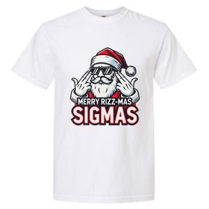 Merry Rizz Mas Sigmas Gen Alpha Middle School Christmas Garment-Dyed Heavyweight T-Shirt