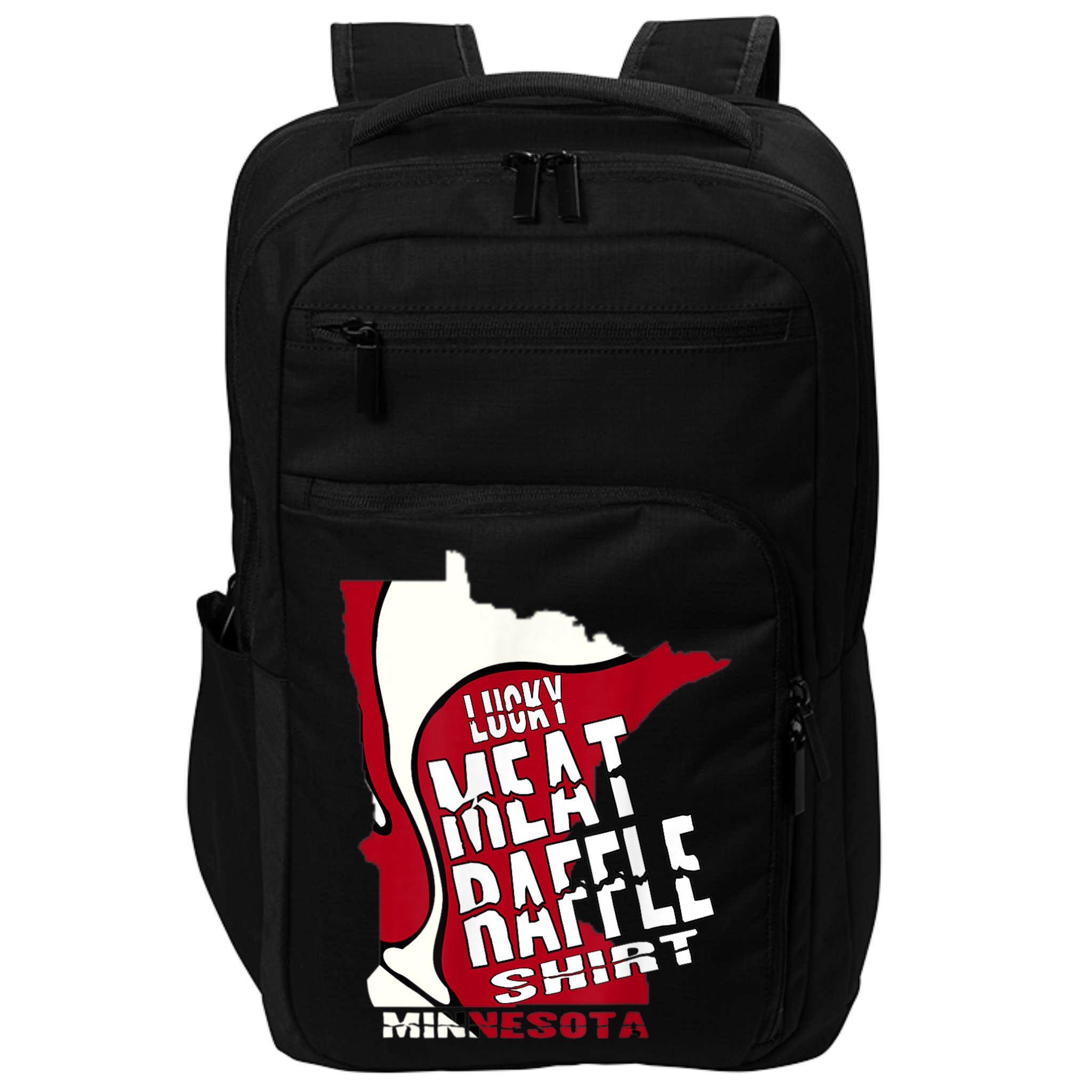 Meat Raffles Minnesota Meat Drawing Impact Tech Backpack