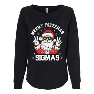 Merry Rizz Mas Sigmas Gen Alpha Middle School Christmas Womens California Wash Sweatshirt