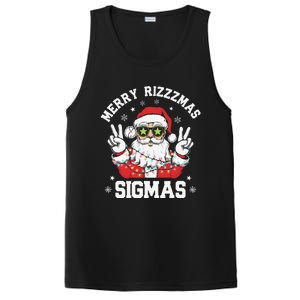 Merry Rizz Mas Sigmas Gen Alpha Middle School Christmas PosiCharge Competitor Tank