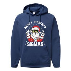 Merry Rizz Mas Sigmas Gen Alpha Middle School Christmas Performance Fleece Hoodie