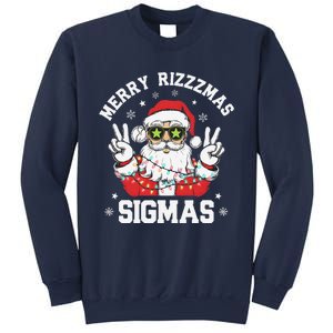 Merry Rizz Mas Sigmas Gen Alpha Middle School Christmas Sweatshirt