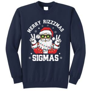 Merry Rizz Mas Sigmas Gen Alpha Middle School Christmas Tall Sweatshirt