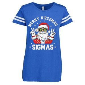 Merry Rizz Mas Sigmas Gen Alpha Middle School Christmas Enza Ladies Jersey Football T-Shirt