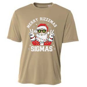 Merry Rizz Mas Sigmas Gen Alpha Middle School Christmas Cooling Performance Crew T-Shirt