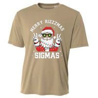 Merry Rizz Mas Sigmas Gen Alpha Middle School Christmas Cooling Performance Crew T-Shirt