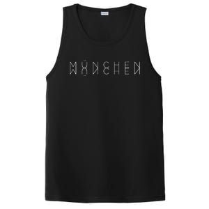 Munchen Reflections Munich Bavaria Germany Word Art PosiCharge Competitor Tank