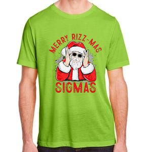 Merry Rizz Mas Sigmas Gen Alpha Middle School Christmas Adult ChromaSoft Performance T-Shirt